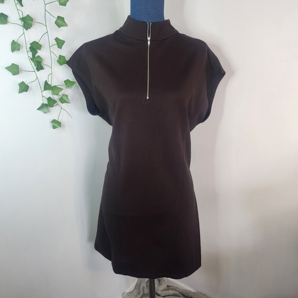 Lynn Richie Silver Brown Sleevless Sheath Dress